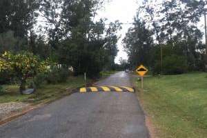Construyeron lomos de burro en el balneario Bella Vista
