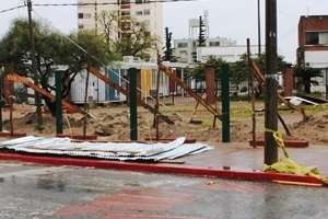 Piriápolis también sufrió daños por el temporal