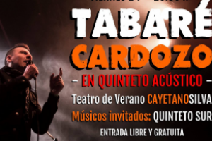 Tabaré Cardozo actuará en el teatro de verano Cayetano Silva