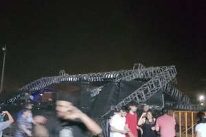 Cayó el escenario del Piriamusic: no hubo heridos graves pero si  nueve contusos