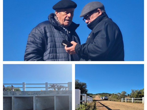 Inauguraron obras viales en zonas rurales del departamento