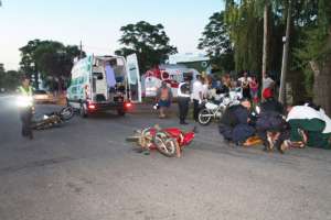 Dos personas resultaron heridas en choque de motos en Piriápolis