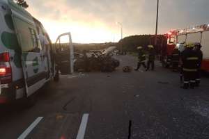 Varias personas resultaron heridas tras un accidente con vuelco en ruta Interbalnearia