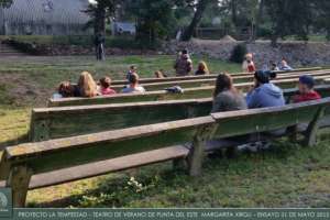 Cine al aire libre en barrio Lugano