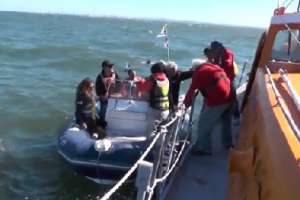 Nadadores del Campus realizaron travesía a la Isla de Lobos