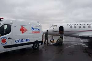 Fuerza Aérea realizó traslado sanitario de Porto Alegre a Maldonado.