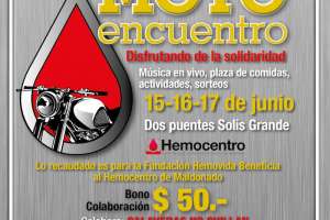 Moto encuentro a beneficio del Hemocentro