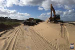 Alertan que hay arena en la ruta, cerca de José Ignacio, lo que está provocando accidentes