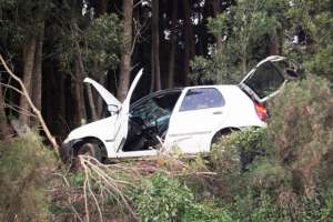 Despiste en Ruta 73 deja dos lesionados