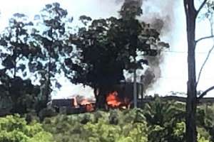 Pérdidas totales en tres viviendas tras incendio en Los Eucaliptus