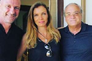 La ex modelo española Esther Cañadas de visita en Punta del Este invitada por Cipriani