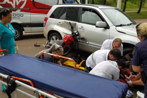 Un motociclista se encuentra grave tras un accidente en la Av. Roosevelt