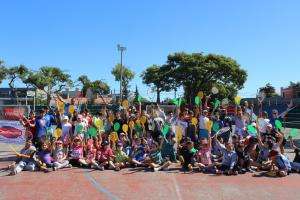 Volvió el tenis gratuito para niños a Maldonado