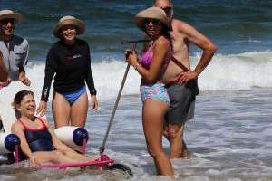 Programa Playa Accesible alcanzó a más de 130 usuarios en lo que va de la temporada