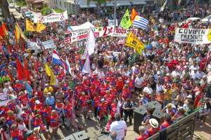 Fucvam llegó a Punta del Este y realizó acto en Plaza Artigas