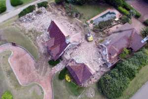 Culmina la demolición de la mansión “Loma Verde” y comenzará la del ex hotel San Rafael 