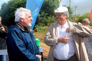 Antía recorrió obras realizadas en Camino Aborgama, Las Flores y La Capuera