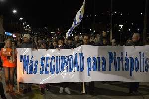 Marcha: vecinos exigieron más seguridad para Piriápolis