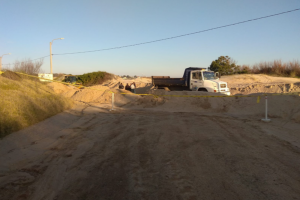 Advierten sobre el retiro de arena en San Francisco y Roca Mar