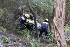 Rescataron a un sexagenario que se lesionó en el ascenso al cerro Pan de Azúcar