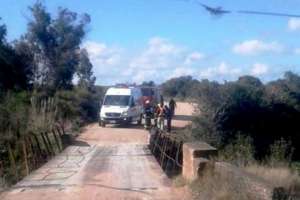 Pan de Azúcar: despiste y vuelco en puente del camino Igam deja un conductor politraumatizado