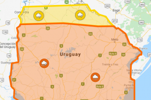 Maldonado sigue bajo alerta naranja