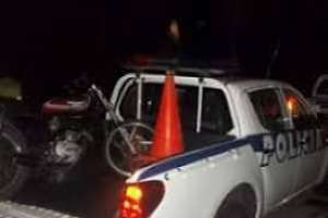 En un operativo de control policial recuperaron una moto robada 	