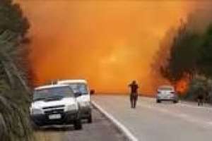 Jefe de Bomberos de Maldonado trabaja en La Esmeralda: “el incendio aún no está controlado”