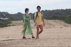 Ricardo Darín, Florencia Bas, Chino Darín y Ursula Corberó descansan en José Ignacio