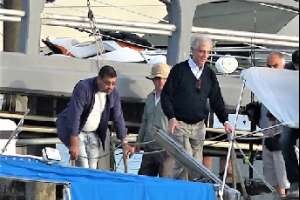 Presidente Tabaré Vázquez llegó a Punta del Este para jornada de pesca