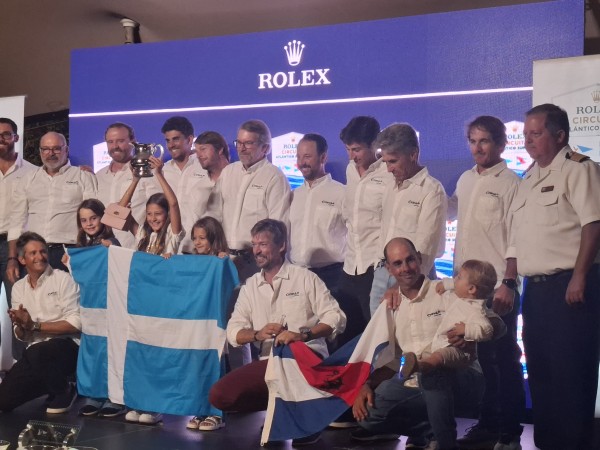 Copa Rolex Circuito Atlántico Sur 2026: la prestigiosa regata que une Buenos Aires y Punta del Este tuvo su ceremonia de premiación