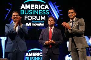 Lacalle Pou ovacionado en la apertura del America Business Forum