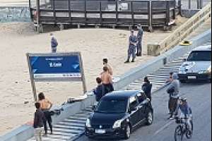 Intenso patrullaje de Armada y policía desalentando presencia de personas en la costa