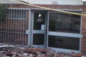 Se desmoronó parte de estructura del Sanatorio San Carlos
