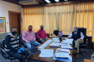 Emergencia sanitaria: Bentancur recibió al candidato de Ciudadanos a la IDM, Félix Riestra