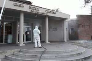 Continúan las tareas de desinfección en lugares públicos de todo el departamento