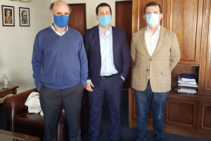 Echeverría se reunió con Mieres y le planteó preocupaciones de trabajadores y empresarios de Maldonado