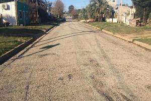 Calles de Parque Anita cuentan con tratamiento bituminoso