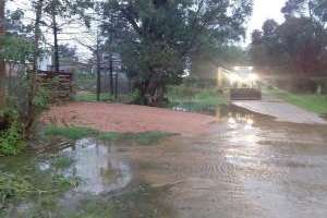 Lluvias dejaron calles anegadas y zonas inundadas en Piriápolis