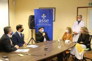 Bentancur asistió al lanzamiento de la aplicación “Donate” en el Hemocentro