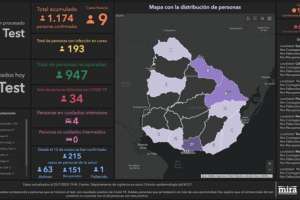 Nueve casos positivos nuevos en 1.488 test realizados: hay 193 activos en el país