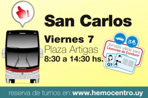 Hemocentro realizará una jornada de donación de sangre en San Carlos