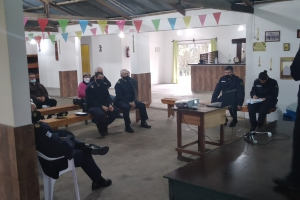 Se cumplió una nueva reunión de la Comisión Departamental para la Seguridad Rural en Las Cañas
