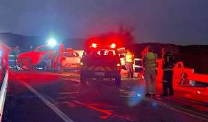 Dos muertos y heridos dejó un choque frontal de dos rodados en Zanja de Chaves, cerca de los cruces de rutas 9 y 39