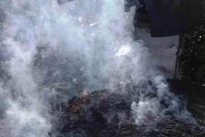 Bomberos de Piriápolis extinguieron a tiempo fuego en un quincho; hubo pérdidas parciales