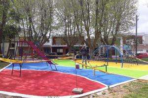 San Carlos: reacondicionan el espacio infantil de la Plaza Artigas