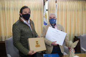 Intendente Bentancur recibió a delegación paraguaya