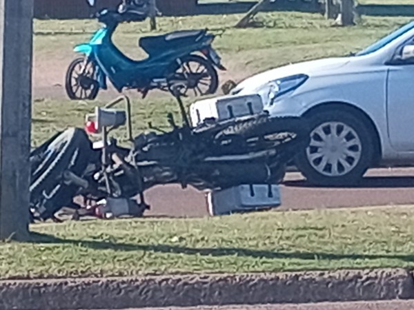 Motociclista fue imp...