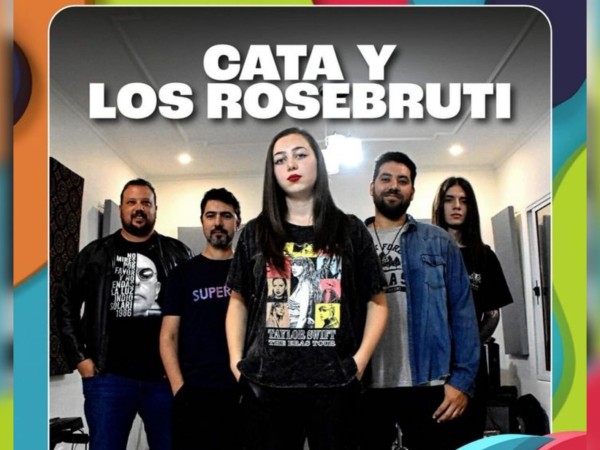 La banda de Maldonado Cata y los Rosebruti se prepara para brindar un espectáculo en el Cosquín Rock Uruguay