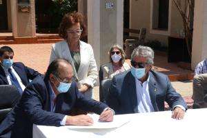 Antía destacó cumplimiento de medidas sanitarias al imponer al último alcalde